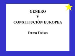 Género y Constitución europea