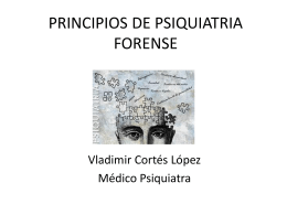 PRINCIPIOS DE PSIQUIATRÍA FORENSE