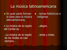 La música latinoamericana