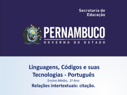 LÍNGUA PORTUGUESA, 1º Ano do Ensino Médio