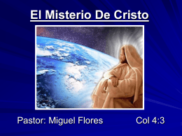 07-El Misterio De Cristo - Iglesia de Cristo Mahanaim