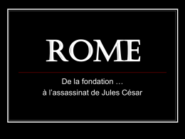 ROME-Fondation - Arrête ton char