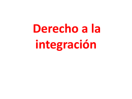 Derecho a la integración - Estudio Villarreal & Asociados