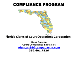 to - Florida Association of Court Clerks and Comptrollers