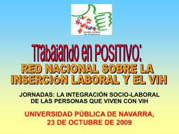 Jornadas VIH y DDHH. Pamplona