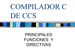 COMPILADOR C DE CCS