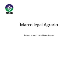 Marco Legal Agrario - Proyecto de Energía Renovable
