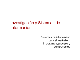 MKT - Investigación y Sistemas de Información