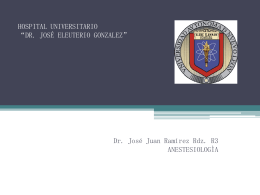 HOSPITAL UNIVERSITARIO “DR. JOSÉ ELEUTERIO