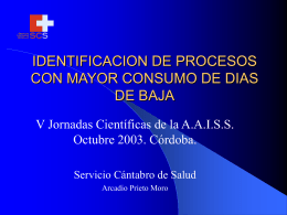 identificación de procesos con mayor consumo de dias de