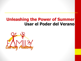Unleashing the Power of Summer Usar el Poder