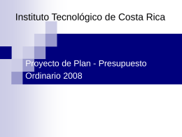 Presupuesto ordinario 2008 - final