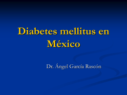 Epidemiología de la diabetes mellitus en México