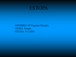ver presentación estopa - Mª Eugenia Morales Alejandre 1º BH