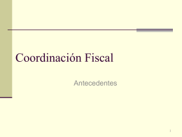 Coordinación Fiscal
