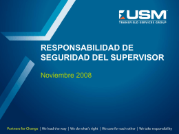 Responsabilidad de seguridad del Supervisor