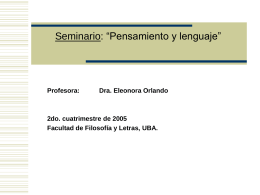 Seminario: Consecuencia Lógica: modelos y hechos modales