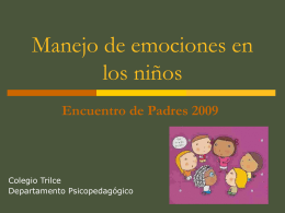 Manejo de emociones en niños