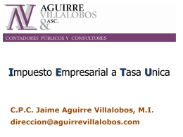 Diapositiva 1 - Aguirre Villalobos & Asc.