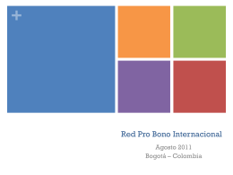 Presentación Pro Bono Colombia