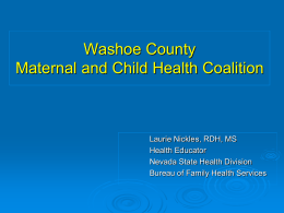 Oral Cancer - Maternal Child Health Coalition of Northern Nevada