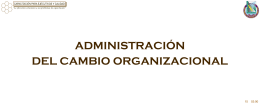 Módulo I Administración del cambio organizacional
