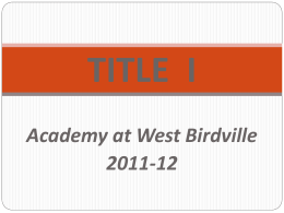 Title One - BISD Home