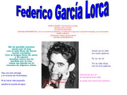 FEDERICO GARCÍA LORCA