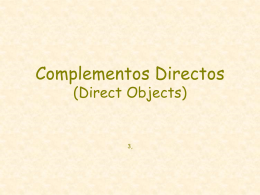 direct object pronoun