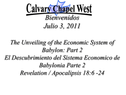 Revelation 18:6-8 - Calvary Chapel West
