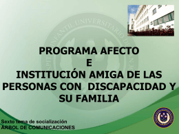 QUÉ ES EL PROGRAMA AFECTO?
