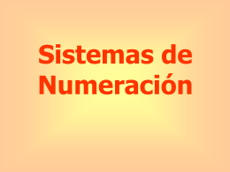 sistema numeracion