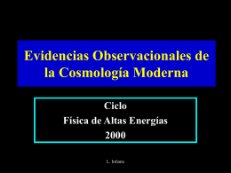 FISICA ALTAS ENEREGIAS / Ev. Obs. Cosmología (parte