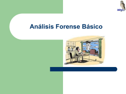 Análisis Forense Básico - Área de Seguridad y Comunicaciones