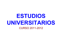 ESTUDIOS UNIVERSITARIOS 2011