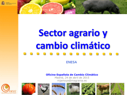 Sector agrario y cambio climático