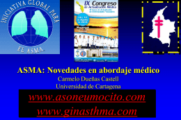 Asma, novedades en abordaje medico. Dr. Carmelo Dueña