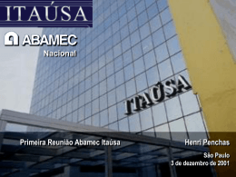 Apresentação Abamec Itaúsa