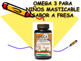 omega 3 para niños masticable sabor a fresa beneficios