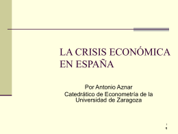Crisis Septiembre 2013 - Universidad de Zaragoza