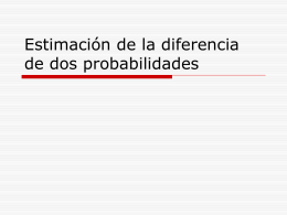 Estimacion de la diferencia de dos probabilidades (formulas)