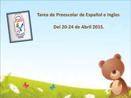 tareas de español de preescolar semana del 20 al