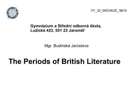 The_Periods_of_British_Literature