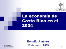 Situación económica: 2004-2005