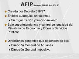 Funciones y Facultades AFIP DGA
