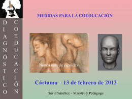 David Sanchez presentacion - Aula virtual de los CEP de Granada