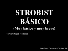 Presentación Strobist (muy básica)