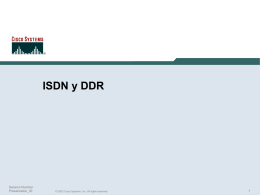 ISDN and DDR