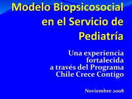 Modelo Biopsicosocial en el Servicio de Pediatría