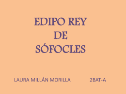 EDIPO REY DE SÓFOCLES